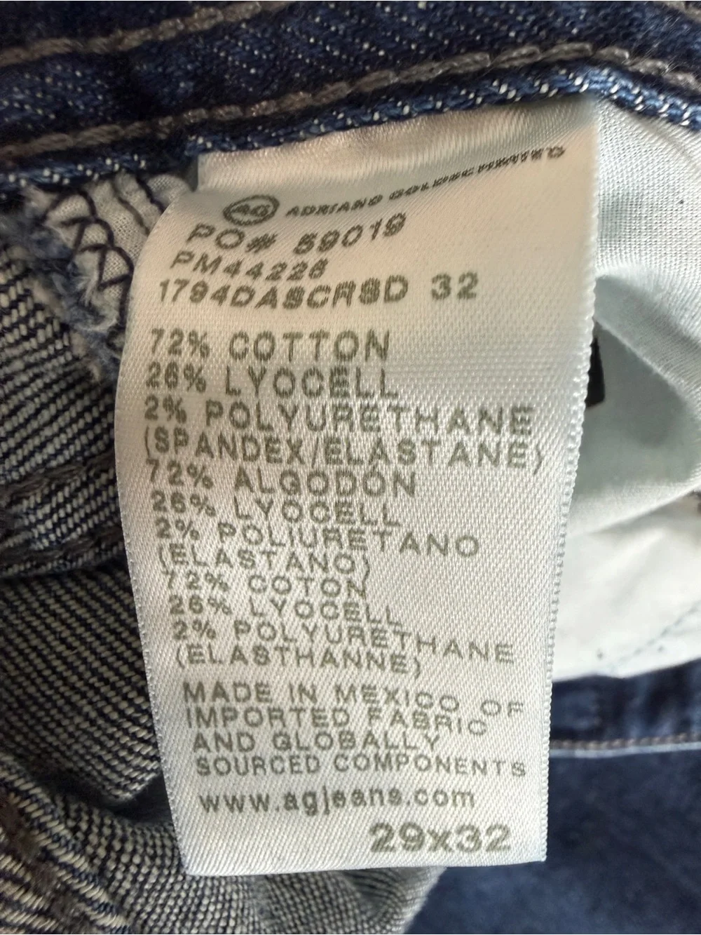AG Adriano Goldschmied Everett Slim Straight Jeans Men 29x32 Thin Denim NWT - Picture 4 of 11